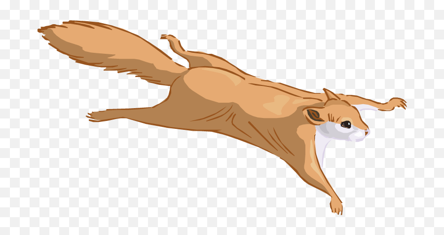 Flying Squirrel Clipart - Cartoon Flying Squirrel Transparent Emoji,Squirrel Clipart