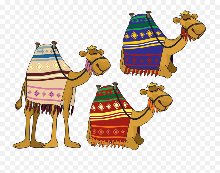 Pin - Dibujo Camellos Reyes Magos Emoji,Nativity Clipart