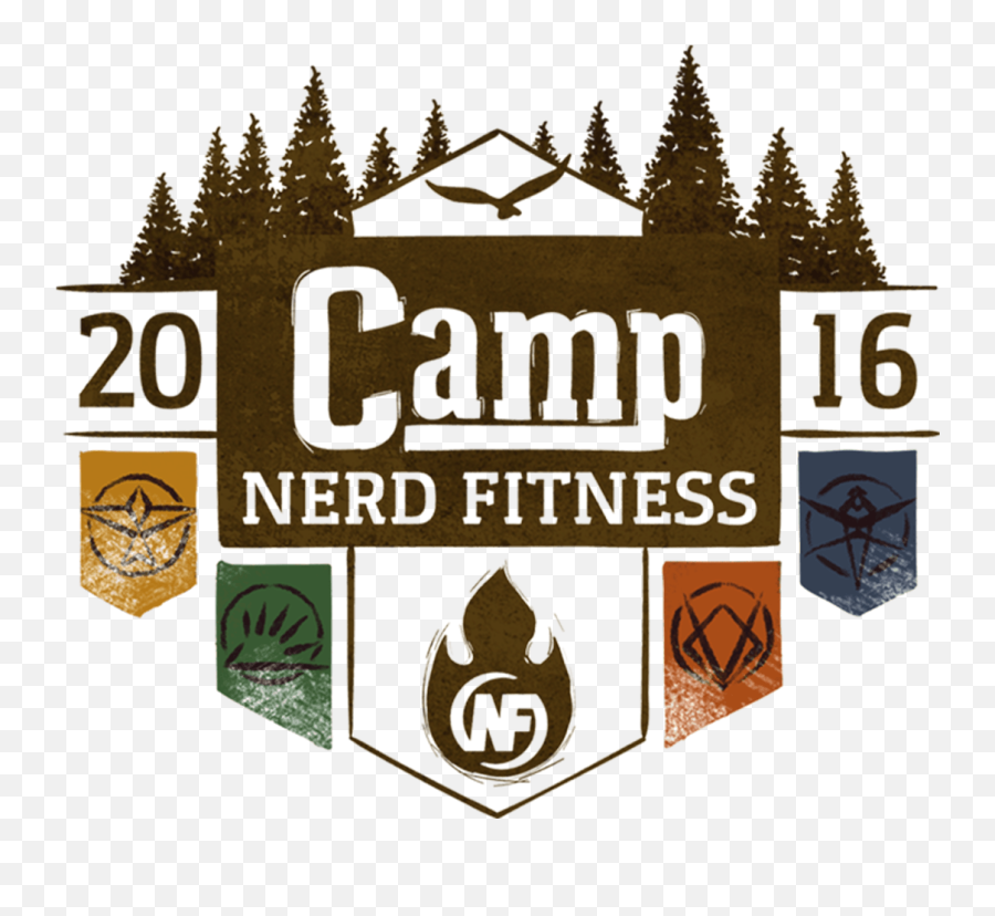 Camp Nerd Fitness - Language Emoji,Nerd Logo