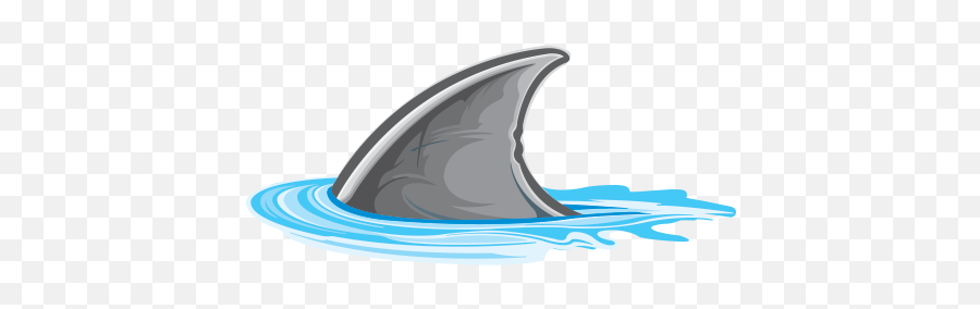 Printed Vinyl Shark Fin - Clipart Shark Fin Cartoon Emoji,Shark Fin Clipart