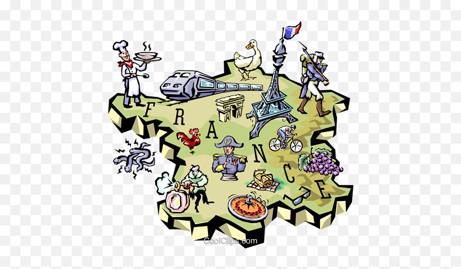 France Royalty Free Vector Clip Art - These Countries Does Not Share A Border Emoji,France Clipart