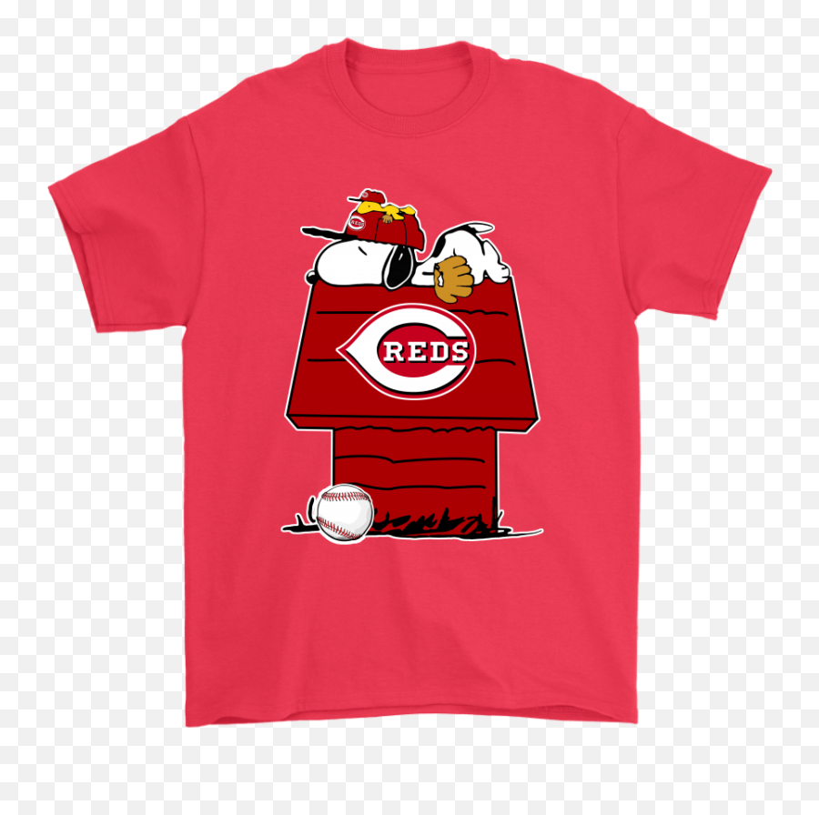Cincinnati Reds Snoopy And Woodstock Resting Together Mlb - Gucci Groot Shirt Emoji,Cincinnati Reds Logo