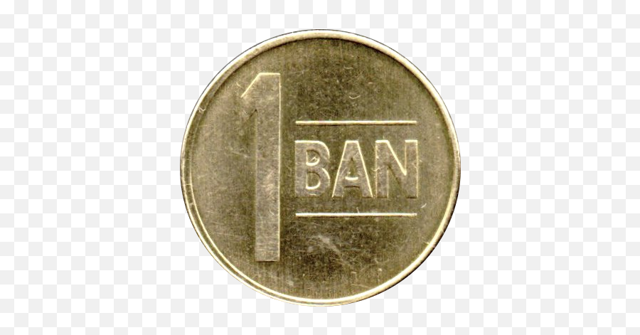 Coins Of Romania 1 Ban 2005 Emoji,Coins Transparent