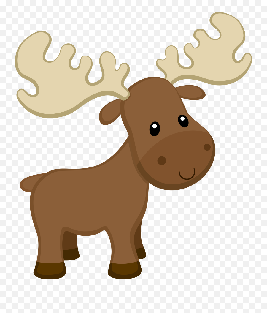 Cartoon Moose - Transparent Cartoon Moose Emoji,Moose Clipart