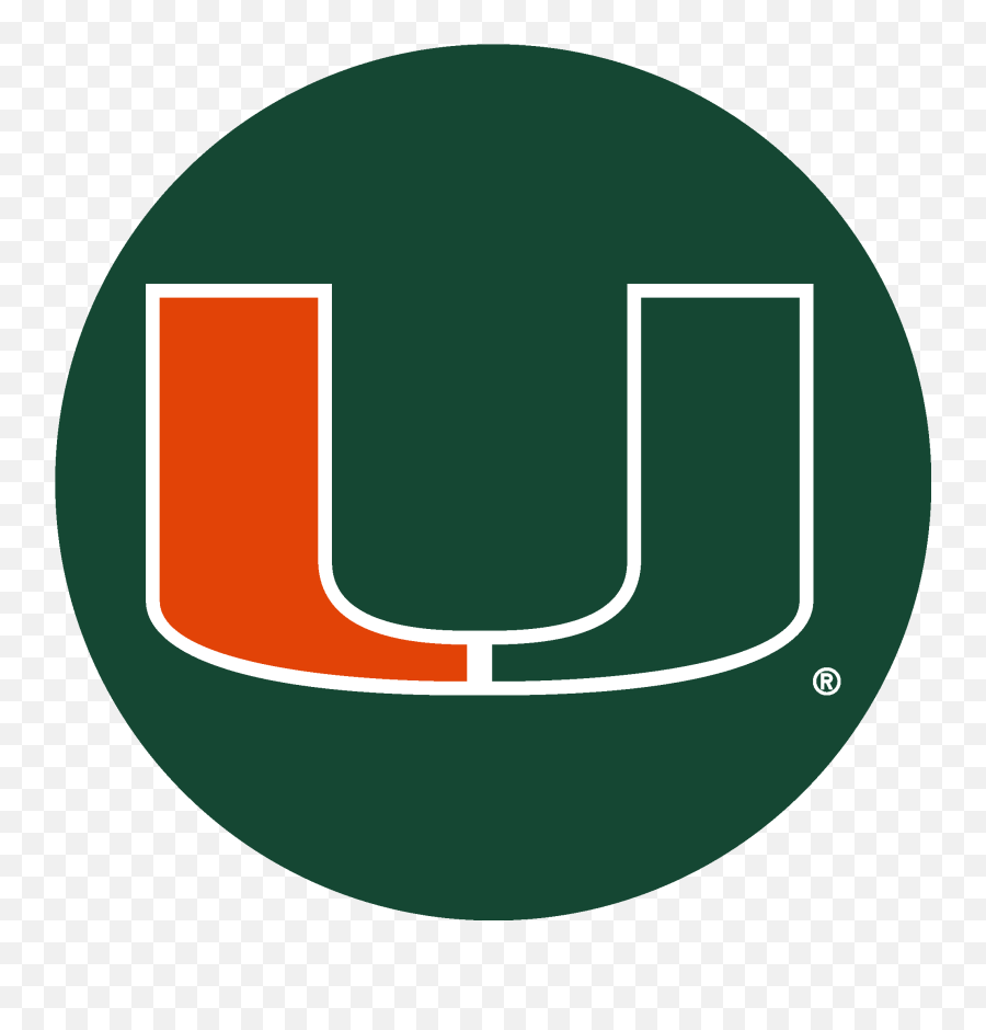 University Of Miami Hurricanes - Vertical Emoji,University Of Miami Logo