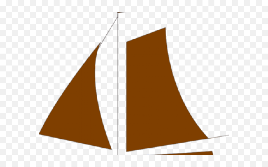 Sailing Boat Clipart Brown Boat - Sail Transparent Cartoon Sailboat Emoji,Sailboat Clipart