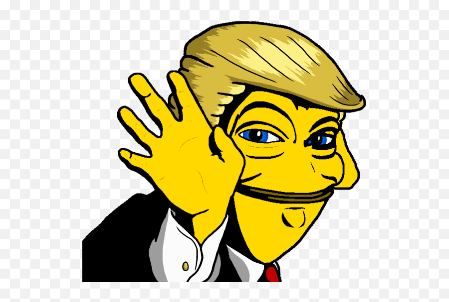 Rare Donald Trump Pepi Clipart - Full Size Clipart 2527297 Emoji,Trump Face Transparent Background