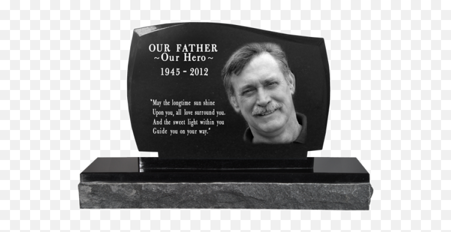 Photo Laser Engraved Granite Headstone - Legacy Emoji,Free Laser Engraving Clipart