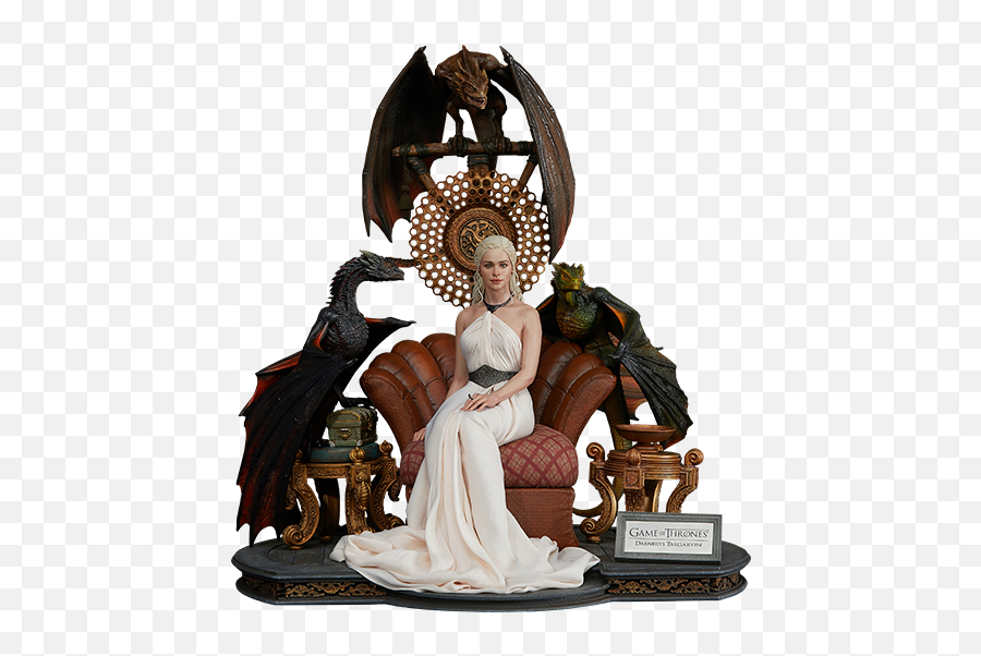 Game Of Thrones Daenerys Targaryen - Mother Of Dragons Statue Emoji,Game Of Thrones Dragon Logo