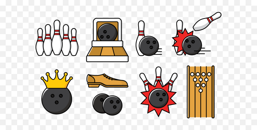 Bowling Alley Vector Illustration 127386 Vector Art At Vecteezy Emoji,Retro Bowling Pin Clipart