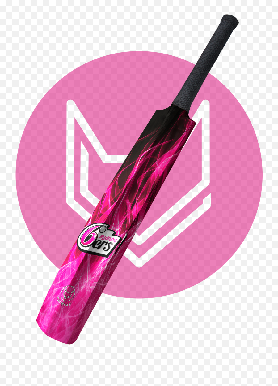 Bat Wrap Cricket Transparent Png - Sydney Sixers Cricket Bat Emoji,Sixers Logo