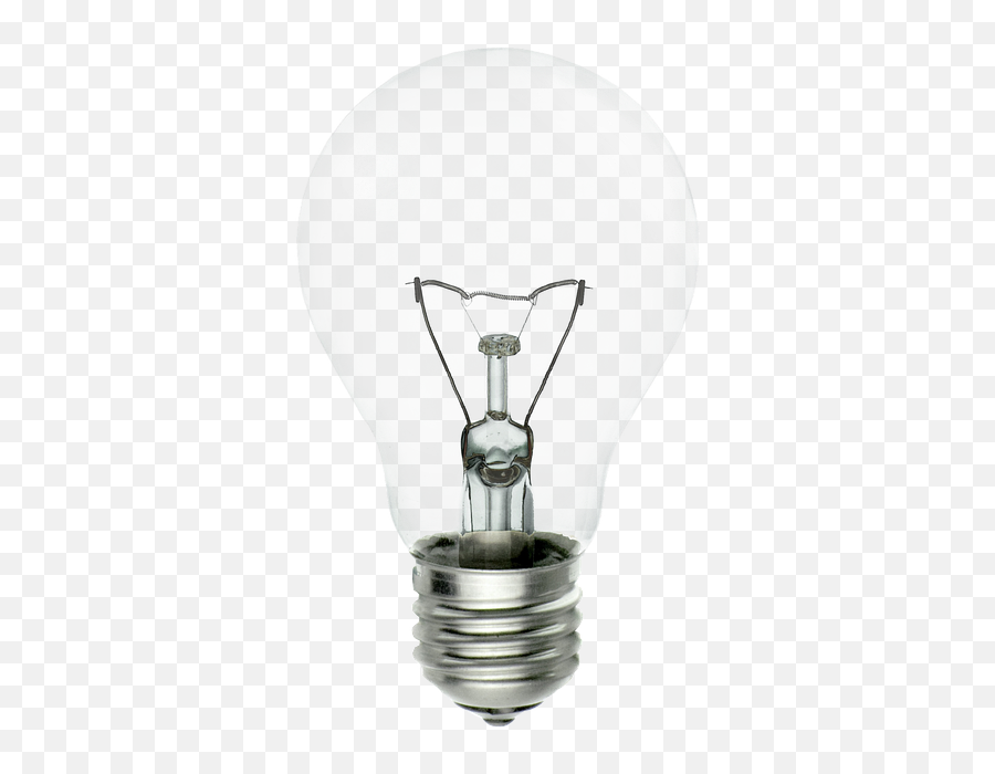 Light Bulb Png Transparent Images - Light Bulb Transparent Incandescent Light Bulb Images For Download Emoji,Lightbulb Clipart