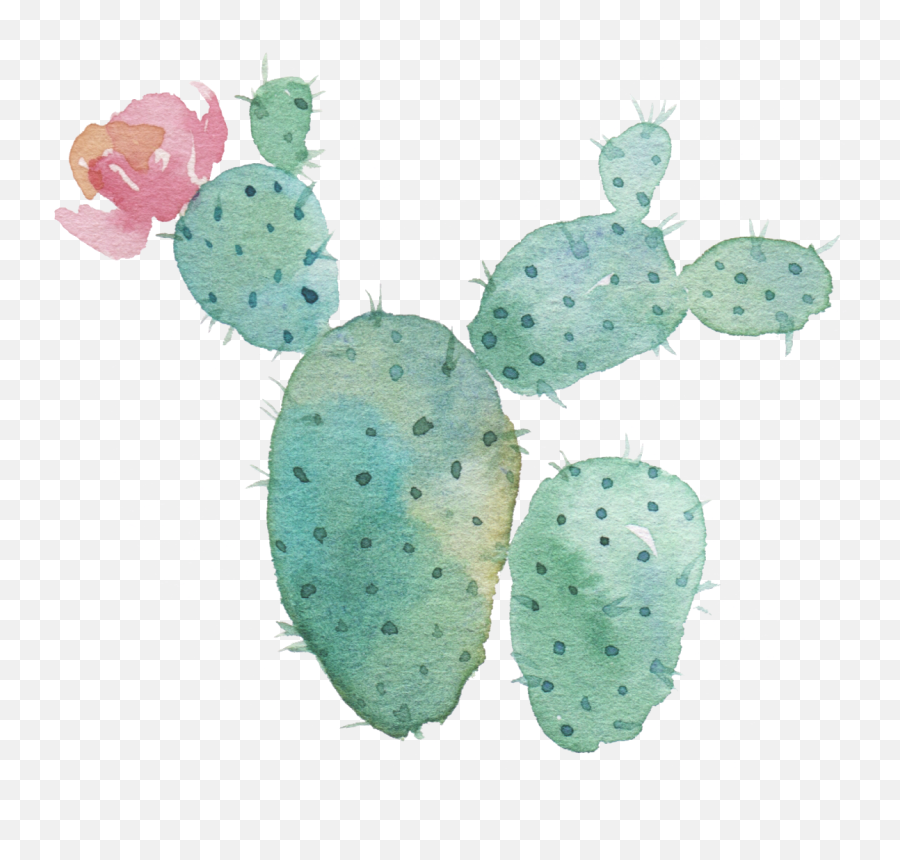 Download Hd Watercolor Cactus - Cactus Thanks For Helping Me Grow Printable Emoji,Cactus Transparent Background