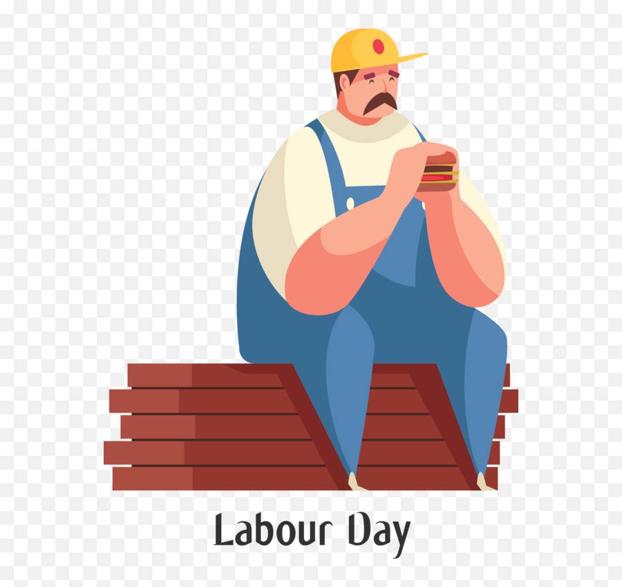 Labour Day Construction Worker Cartoon Bricklayer For Labor - Workwear Emoji,Labor Day Png