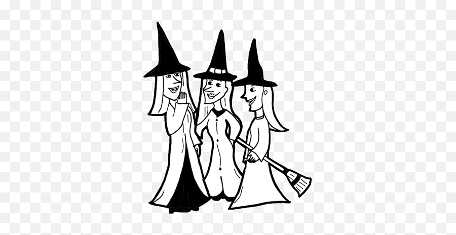 Free Images Of Witches Download Free Images Of Witches Png - Drawing Three Witches Macbeth Emoji,Witch Clipart Black And White