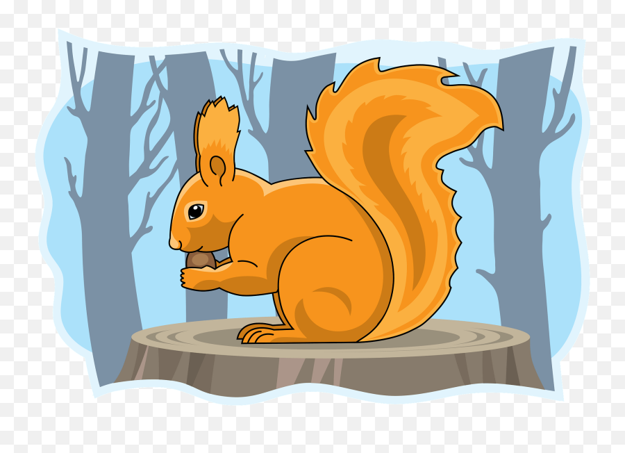Squirrel Clipart - Fox Squirrel Emoji,Squirrel Clipart