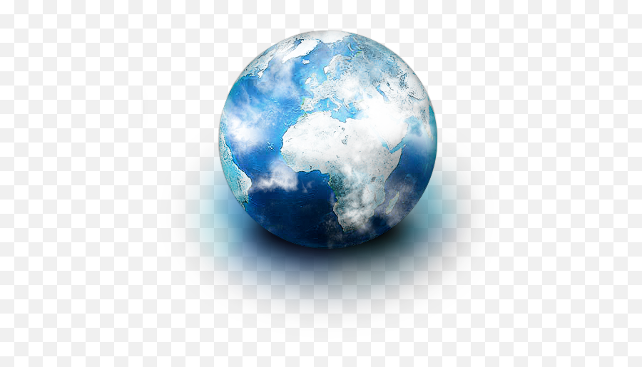 Blue World Planet Transparent Background - 34191 Vertical Emoji,World Transparent Background