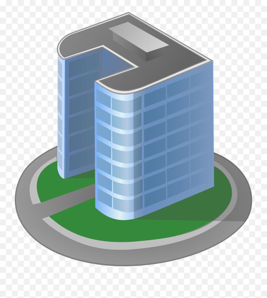 Office Clipart Commercial Building - Company Clipart Emoji,Building Clipart
