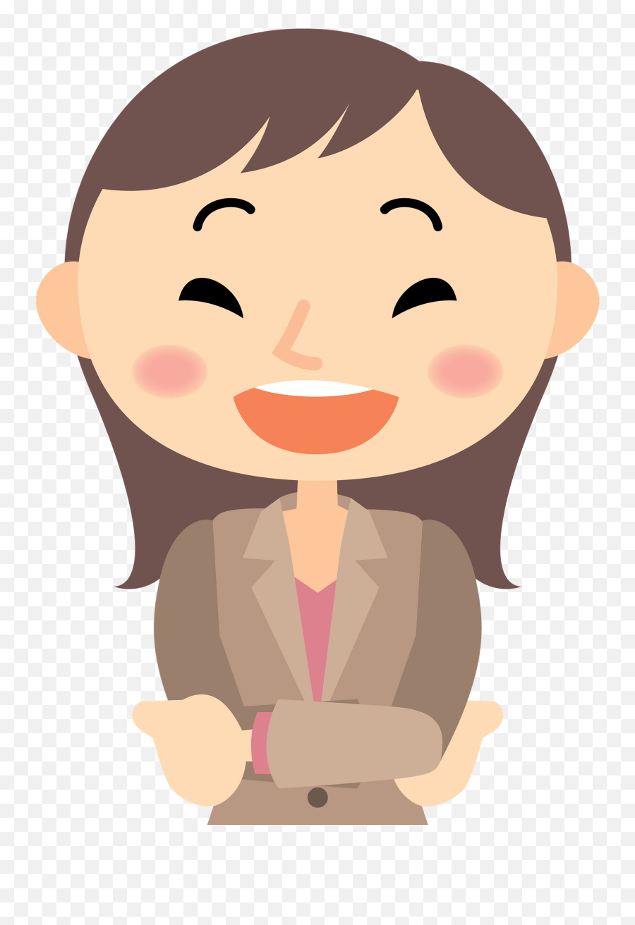 Elizabeth Businesswoman Is Laughing Clipart Free Download - Asking Question Gif Cartoon Emoji,Laugh Clipart