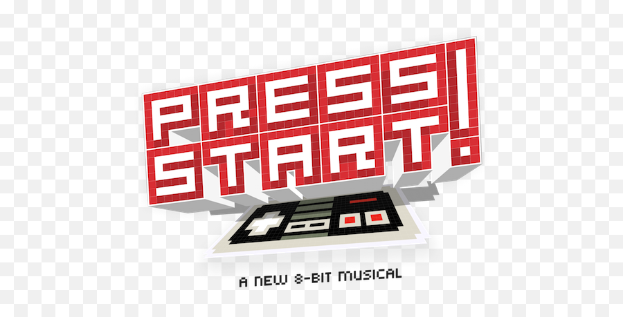 Press A New 8 - Press Start Musical Emoji,8 Bit Logos