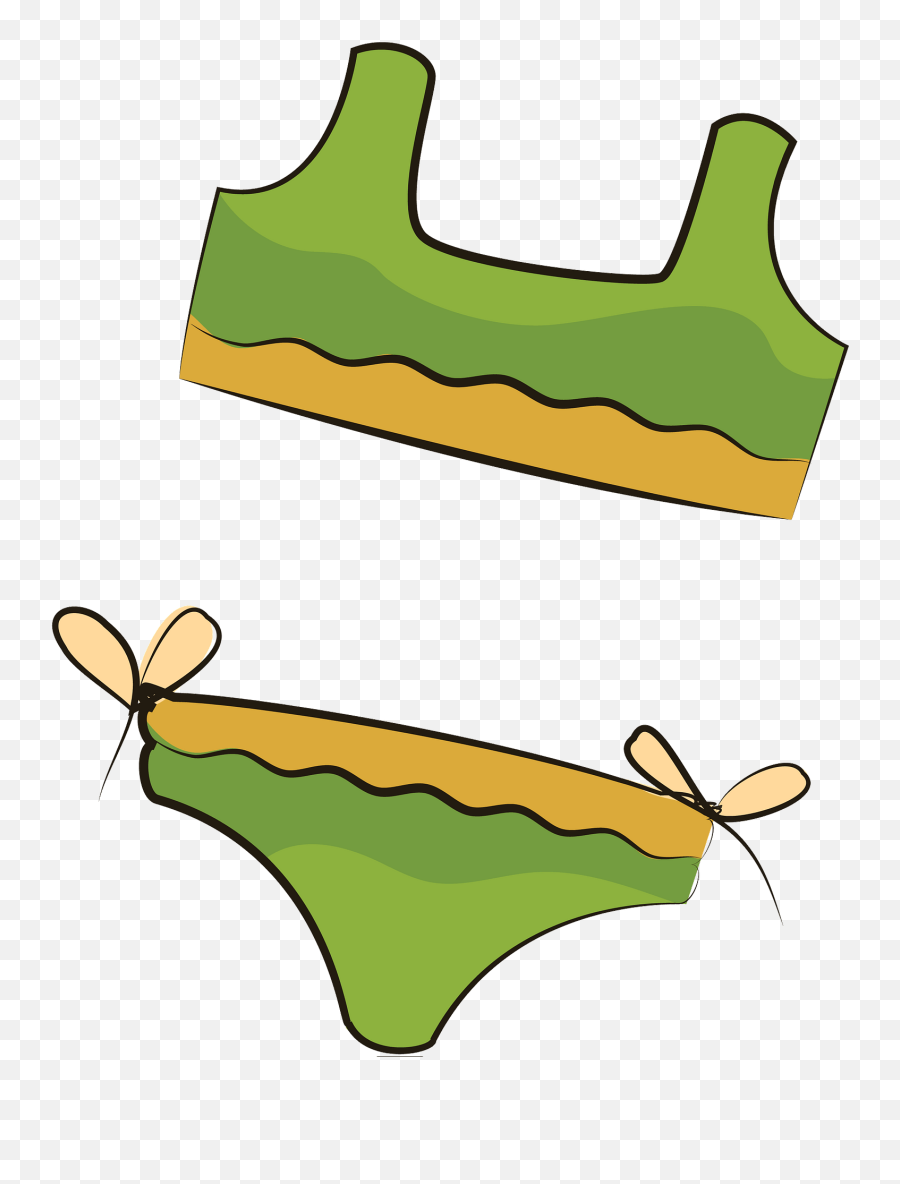 Green Bikini Clipart Emoji,Bikini Clipart
