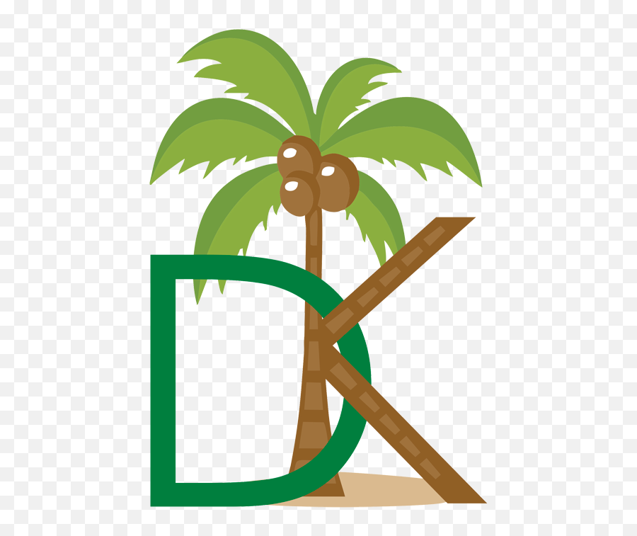 Download Coconut Palm Tree Clip Art Emoji,Cartoon Palm Tree Png