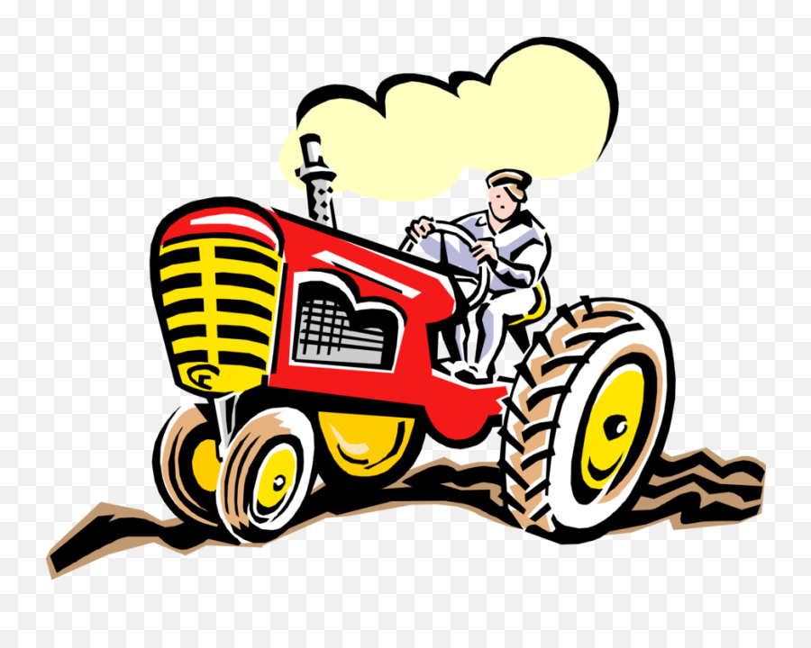 Farmer Clipart - Indian Farmer With Tractor Clipart Emoji,Farmer Clipart
