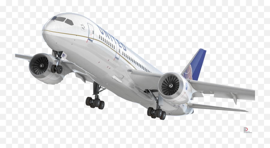 High Quality 3d Models Since 2011 3d Boeing 787 - 3 United Emoji,United Airlines Png