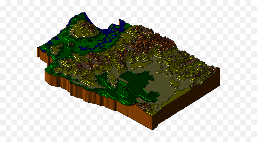 Washington State Topographical Map 3d Cad Model Library Emoji,Washington State Png
