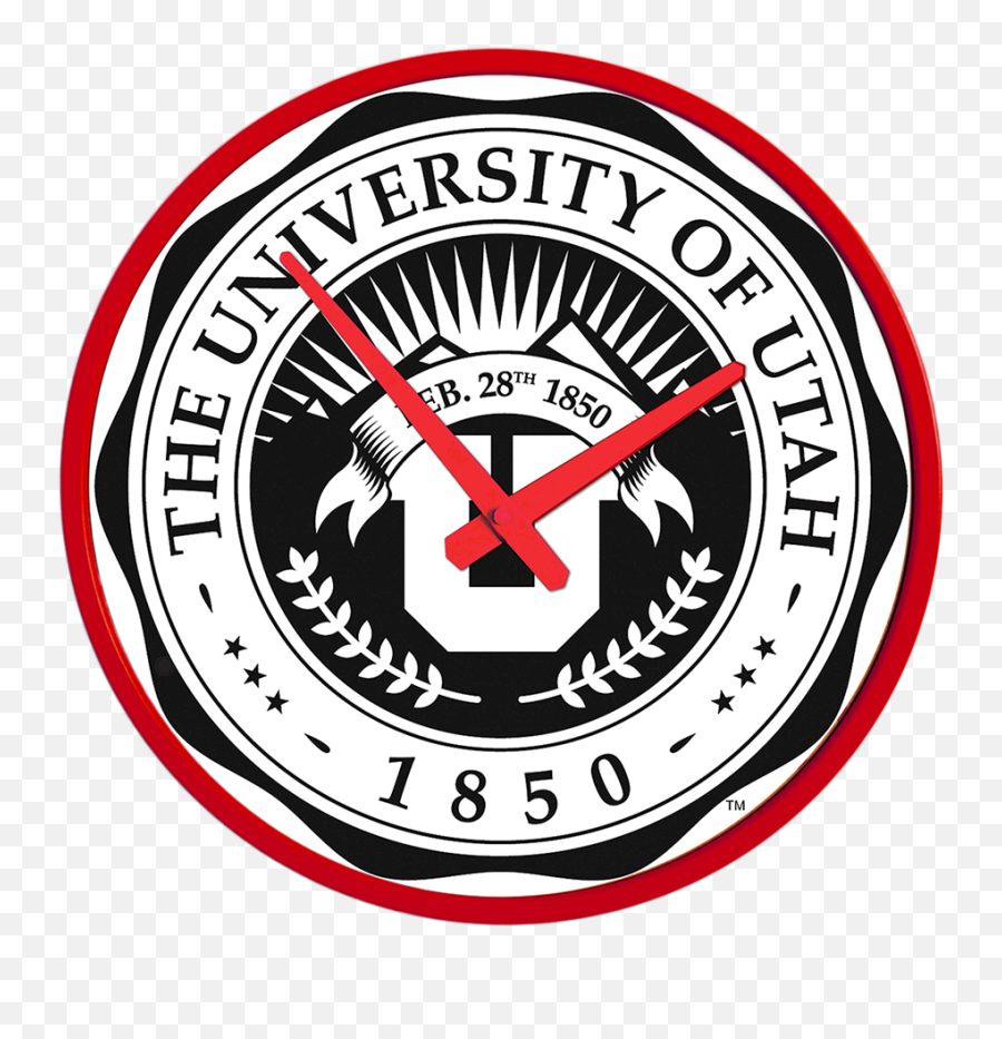 Utah Utes University Seal - Modern Disc Wall Clock In 2021 Emoji,Utes Logo