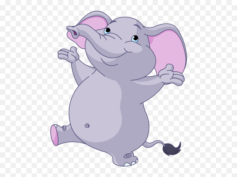 Cartoon Baby Elephant Jungle Animal On A Transparent - Funny Emoji,Baby Jungle Animals Clipart