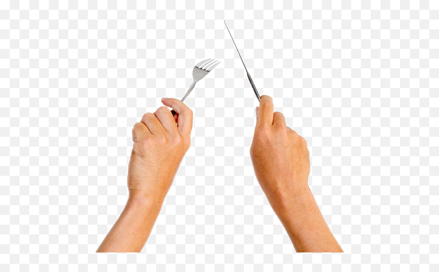 Hand Fork And Knife Png Full Size Png Download Seekpng - Fork And Knife In Hand Png Emoji,Fork Png
