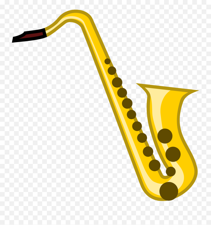 Gold Clipart Saxophone Gold Saxophone - Clipart Saxophone Transparent Background Emoji,Saxophone Clipart