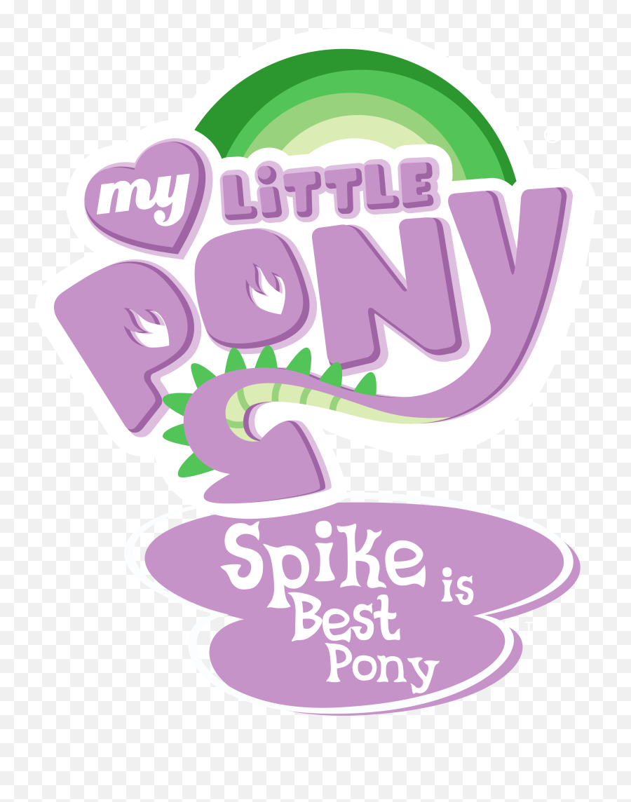 Friendship Is Magic - My Little Pony Spike Logo Emoji,My Little Pony Logo