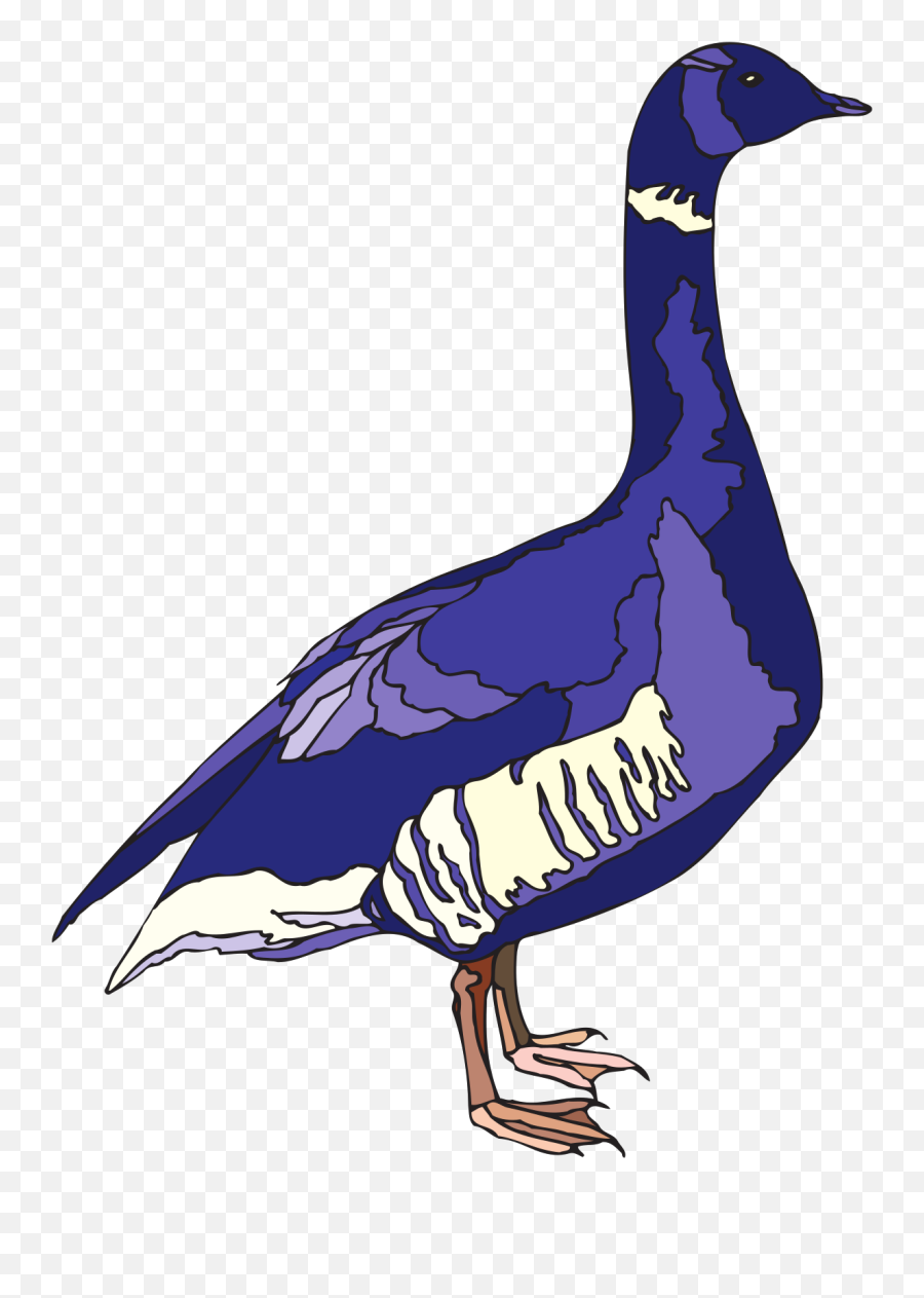 Blue And Purple Goose Svg Vector Blue - Blue Goose Clipart Emoji,Goose Clipart