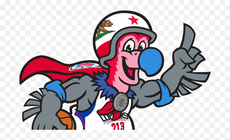 Chuck The Condor Cartoon - Clip Art Library Los Angeles Clippers Mascot Vector Emoji,La Clippers Logo
