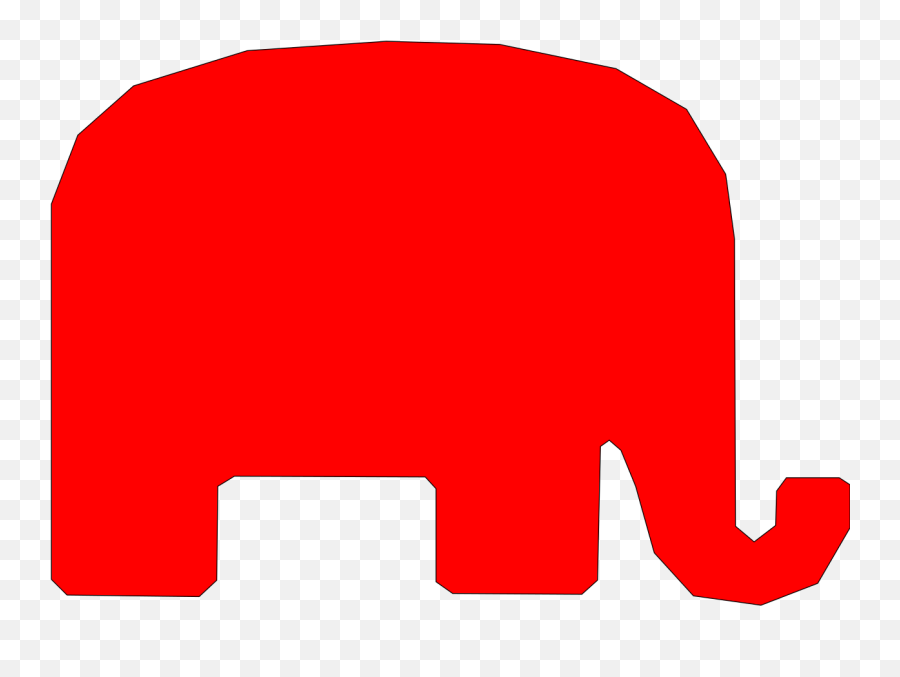 Elephant Republican Red - Republican Elephant Clip Art Emoji,Republican Elephant Logo