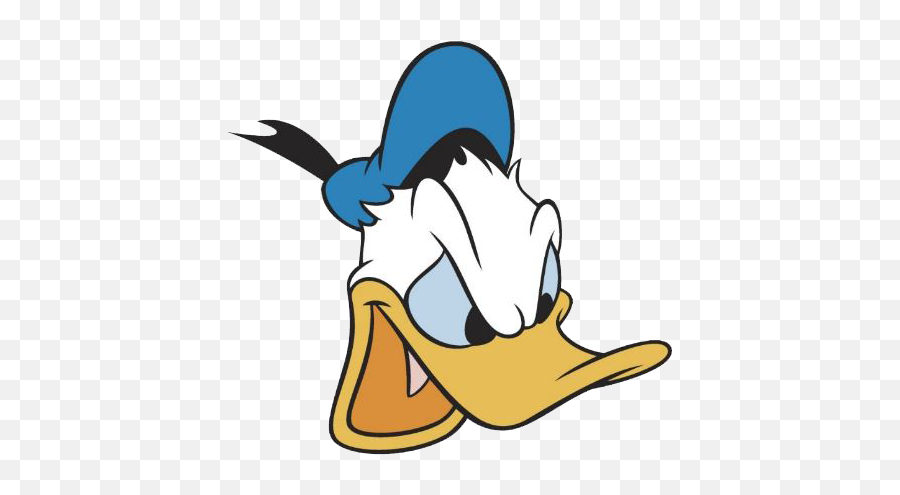 Mad Face Donald Duck Angry Clipart - Donald Angry Face Emoji,Angry Clipart
