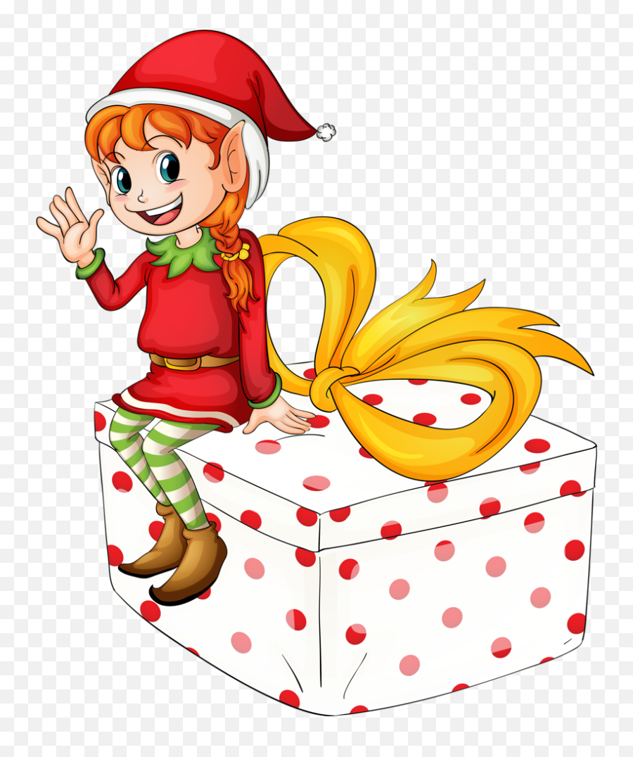 Gifs Tubes De Natal 2 Christmas Clipart Christmas - Elves Christmas Elf Girl Png Emoji,Elves Clipart