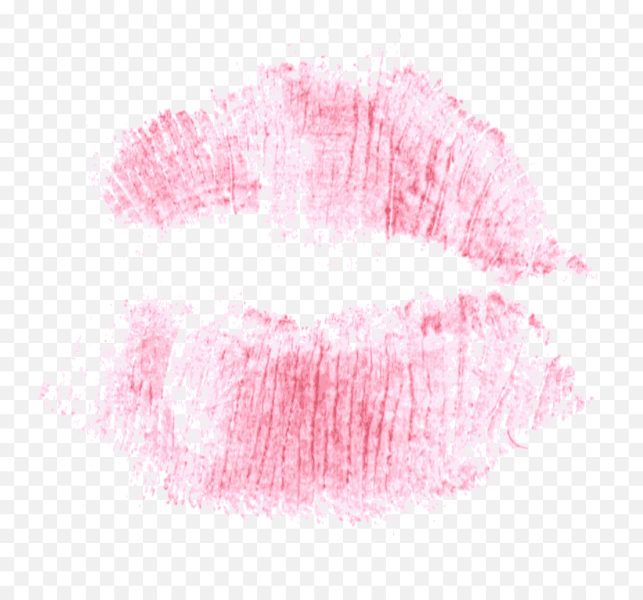 Red Print Kiss Lips Png Transparent - Pink Kiss Lips Png Girly Emoji,Lips Png