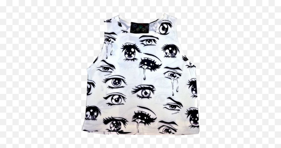 Anime Eyes Crop Top Sold By Foreveronline On Storenvy - Anime Eye Crop Top Emoji,Anime Eyes Transparent