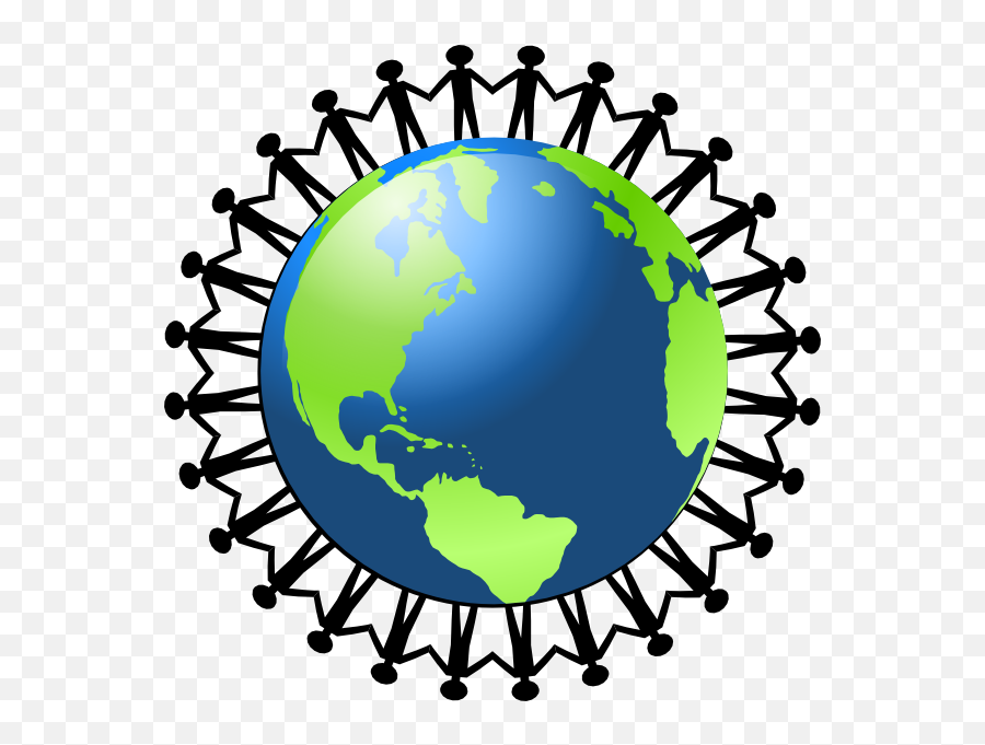 Hands Holding World Clipart - People Holding Hand Around The World Emoji,World Clipart