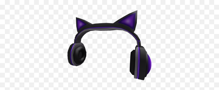 Purple Cat Ears Headphones - Roblox Cat Ear Headphones Emoji,Headphones Png