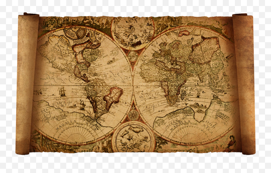 Antique Map Png Clipart Png Mart - Marco Polo Old Maps Emoji,Antique Clipart