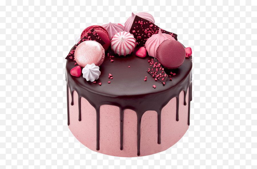 Dripping Cake Png U0026 Free Dripping Cakepng Transparent - Pink Chocolate Cake Design Emoji,Chocolate Cake Png