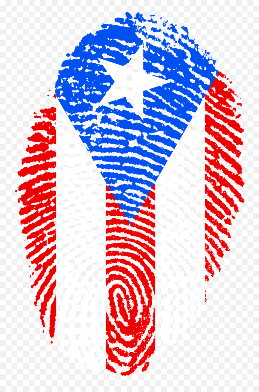 Puerto Rico Flag Fingerprint - Puerto Rican Flag Fingerprint Emoji,Puerto Rican Flag Png