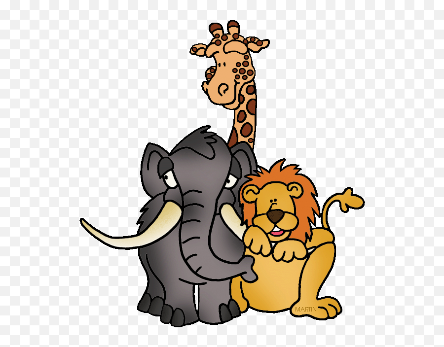 Phillip Martin Prehistoric Trio - Phillip Martin Clipart Animals Emoji,Zoo Clipart