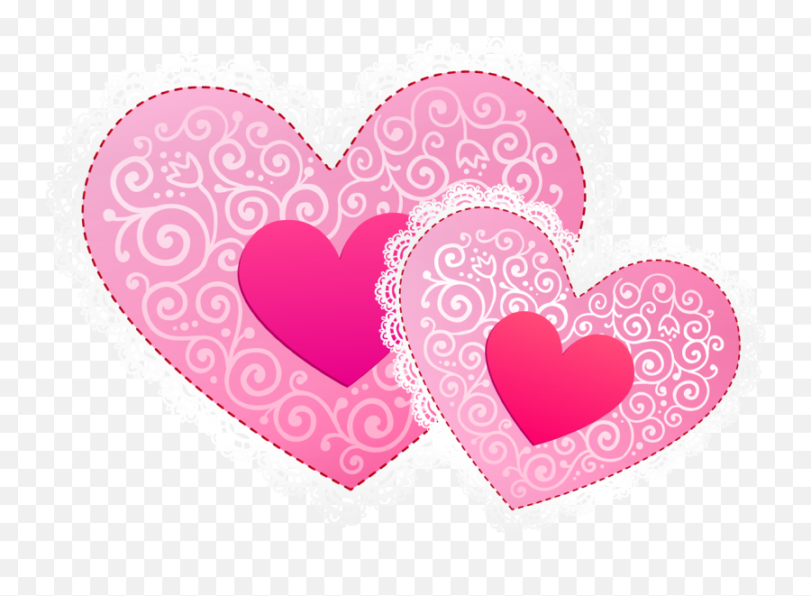 Pink Romantic Frame Png Beautiful Love Romantic Frame - Wedding Heart Png Emoji,Heart Clipart