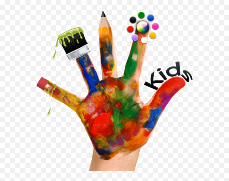 Kids Hands Png - Childrens Art Transparent Cartoon Jingfm Transparent Painted Hands Png Emoji,Hands Clipart Black And White