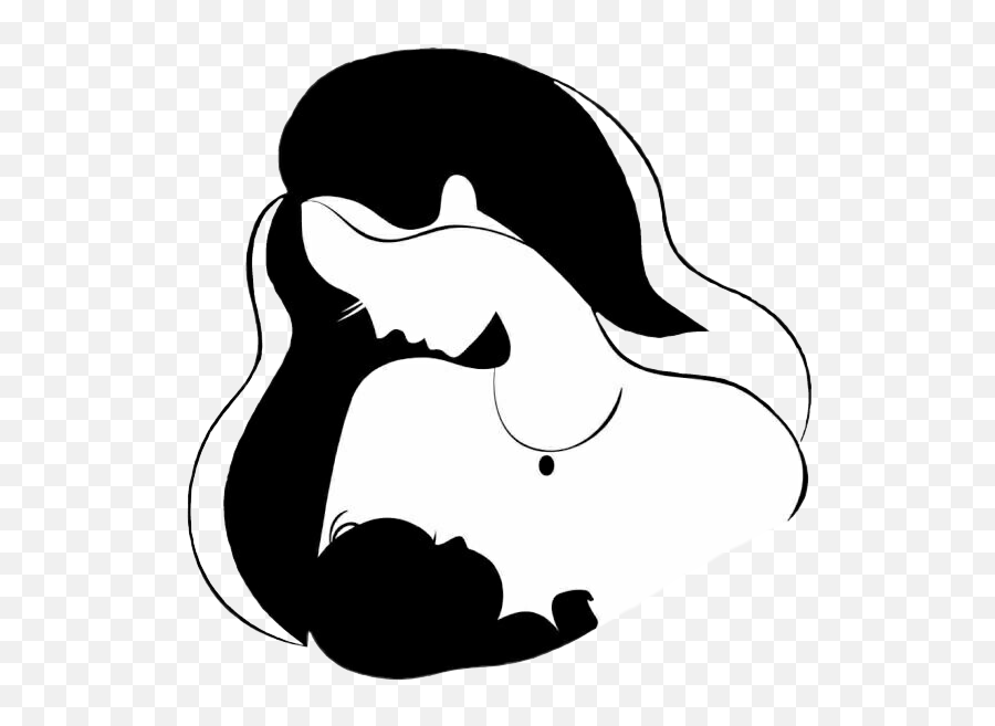Clipart Love Motherbabybond Motherdaughterbond - Woman Mother Silhouette Emoji,Baby Silhouette Png